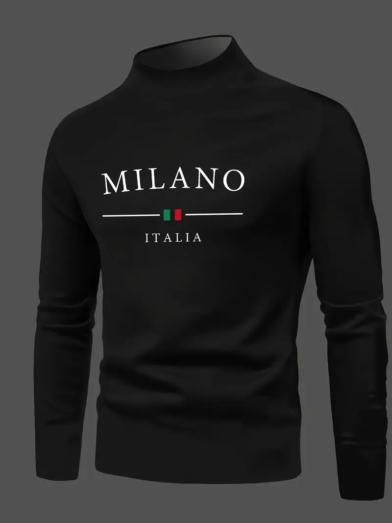 ALEX™ SLIM FIT HIGH NECK LONG SLEEVE T-SHIRT - Image 3