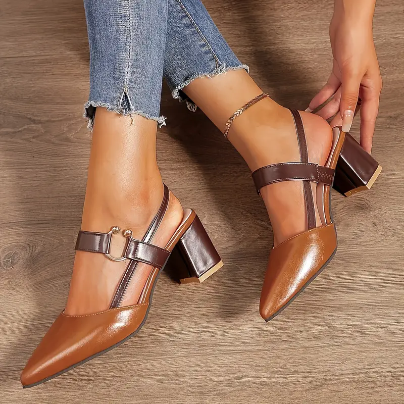 ALIRA™ WOMEN'S POINTED TOE HEELED SANDALS - Image 2