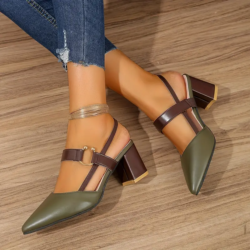 ALIRA™ WOMEN'S POINTED TOE HEELED SANDALS - Image 4