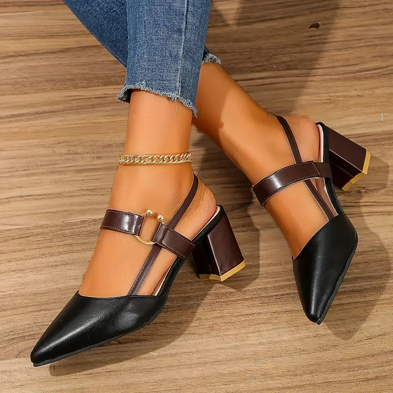 ALIRA™ WOMEN'S POINTED TOE HEELED SANDALS - Image 5