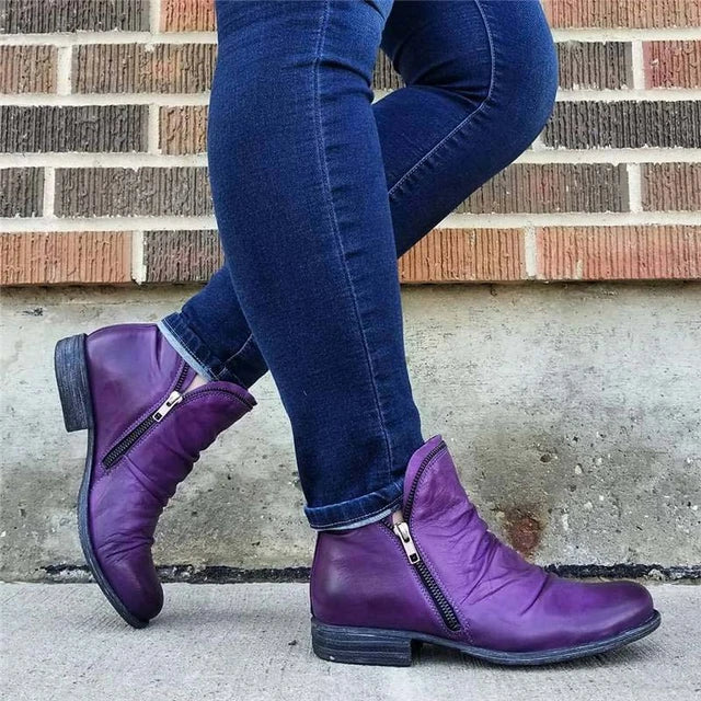 WOMEN ZIPPER WATERPROOF ANKLE-SUPPORT BOOTS 2026 - Image 3