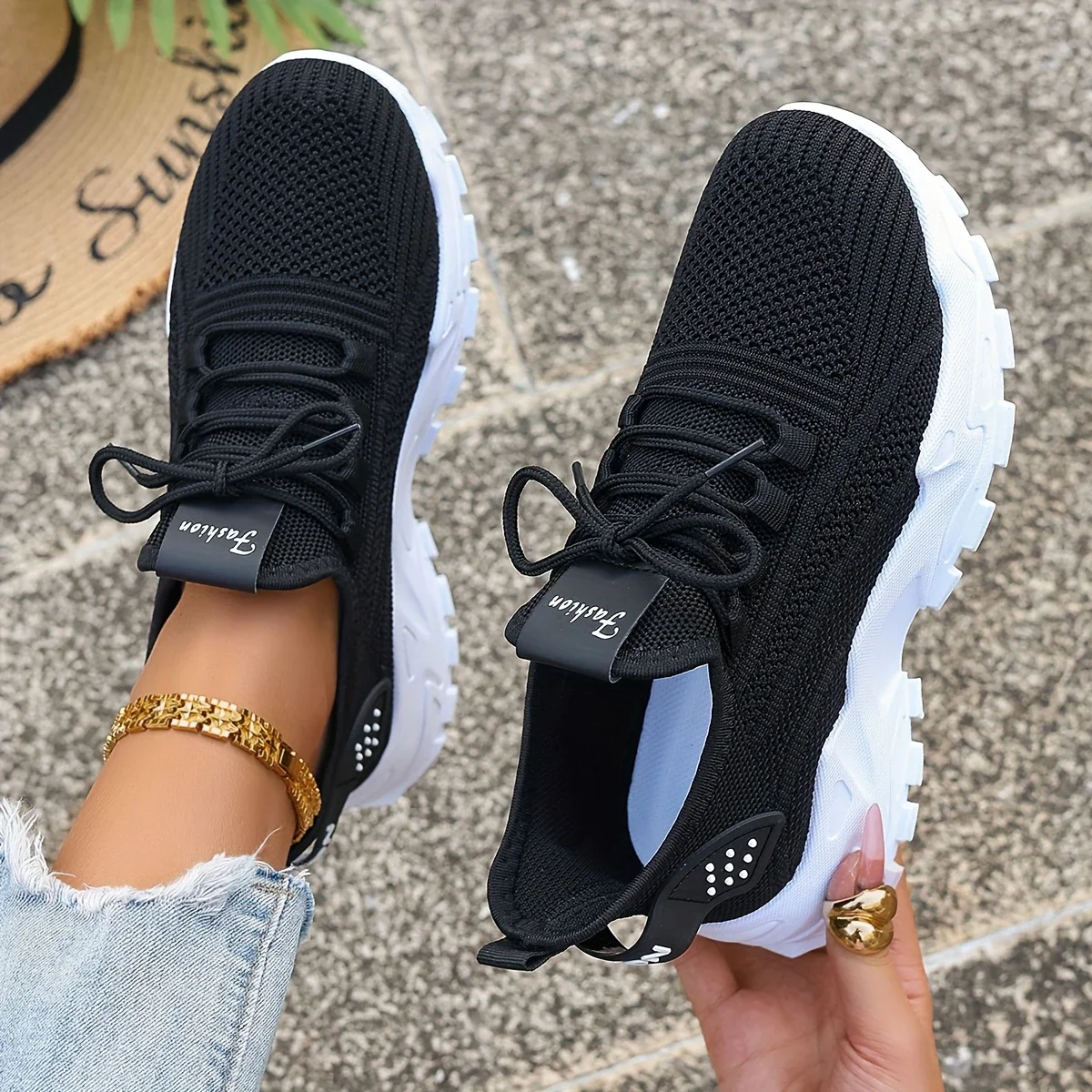ANNIE™ WOMEN'S BREATHABLE KNIT SNEAKERS - Image 2