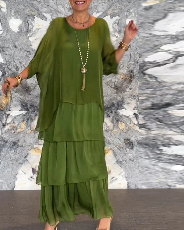 LONG DRESS WITH ARTISTIC DESIGN AND ORIGINAL STYLE - Image 4