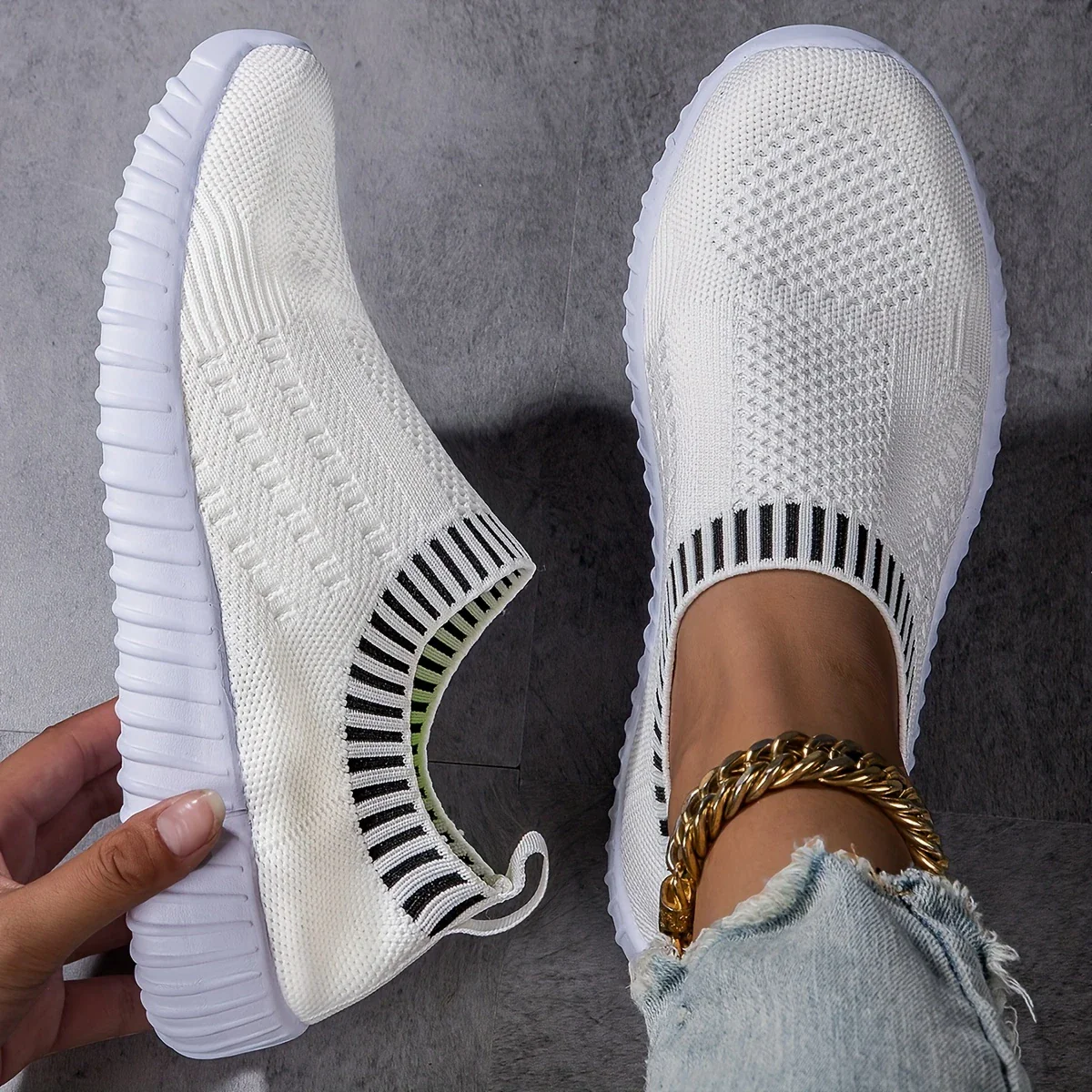BELLE™ BREATHABLE KNIT ORTHOPEDIC SNEAKERS - Image 3