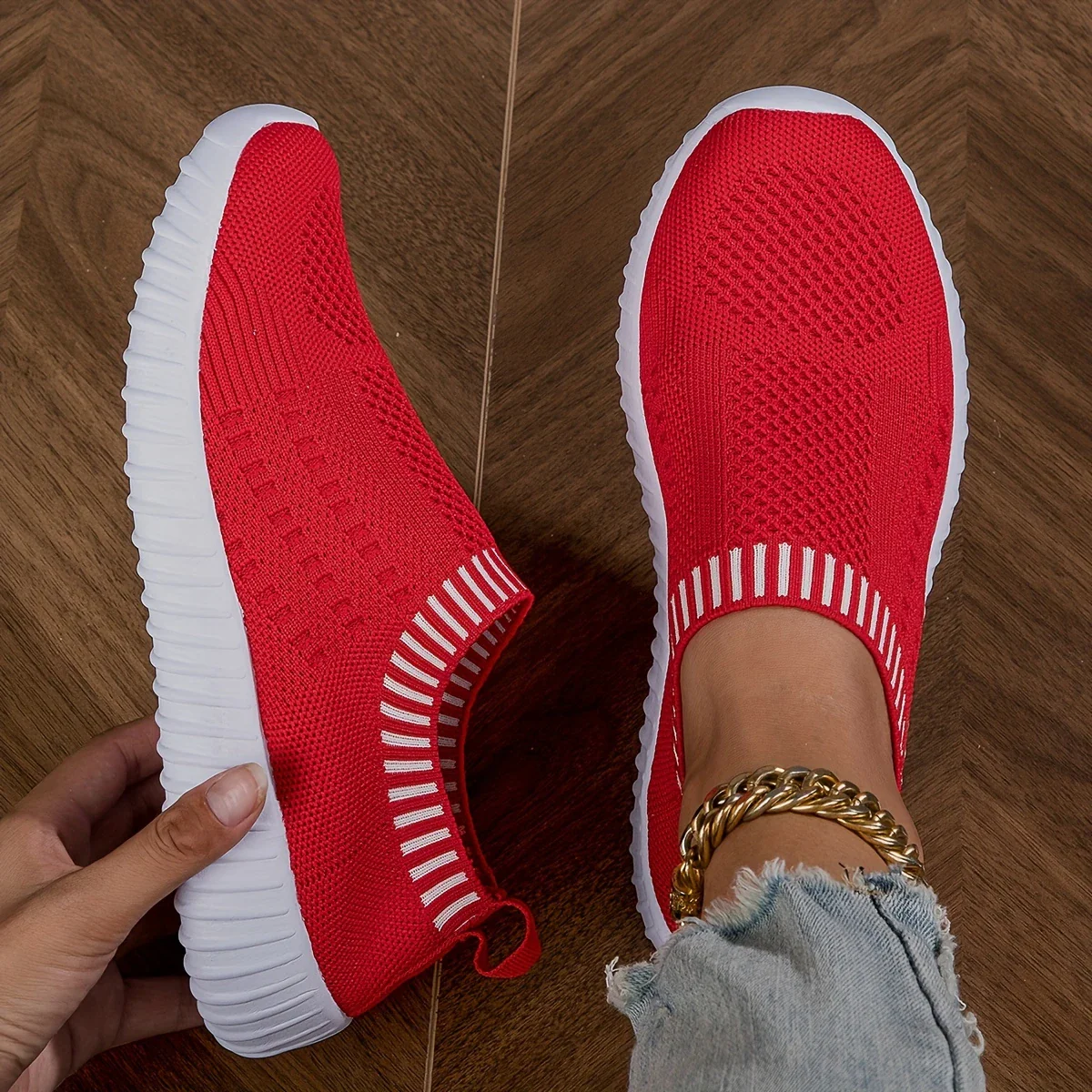 BELLE™ BREATHABLE KNIT ORTHOPEDIC SNEAKERS - Image 4