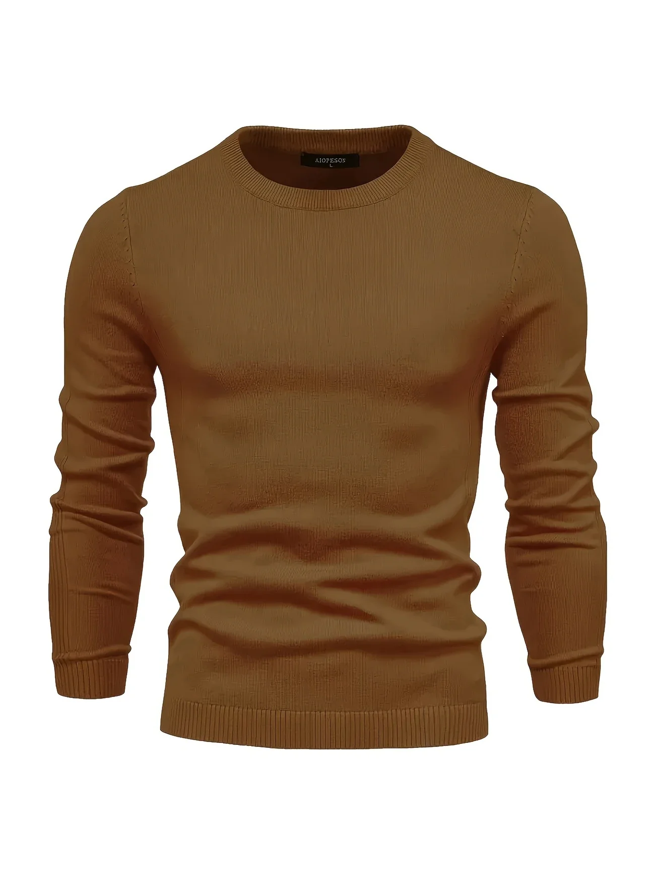 BRANDFORD KNIT™ — MEN’S CASUAL SOLID KNITTED CREW NECK SWEATER - Image 12