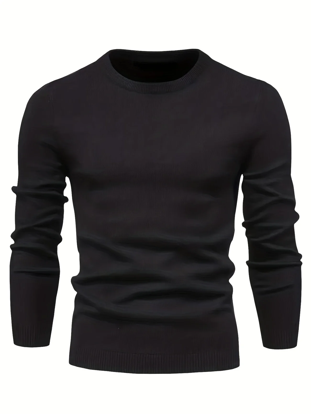 BRANDFORD KNIT™ — MEN’S CASUAL SOLID KNITTED CREW NECK SWEATER - Image 6