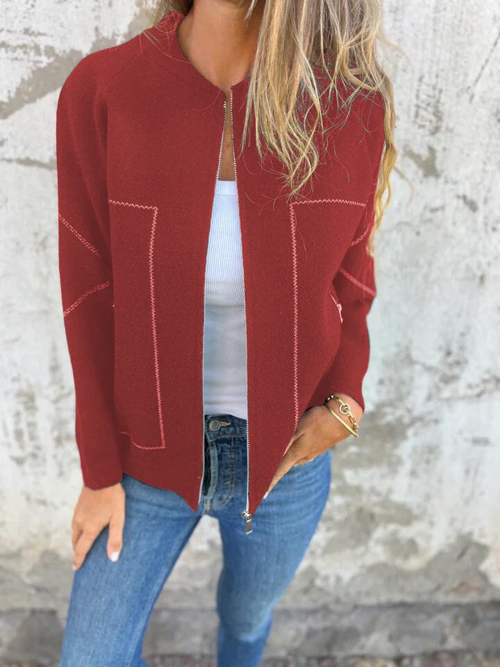 CASSIE - CASUAL ZIP VEST - Image 4