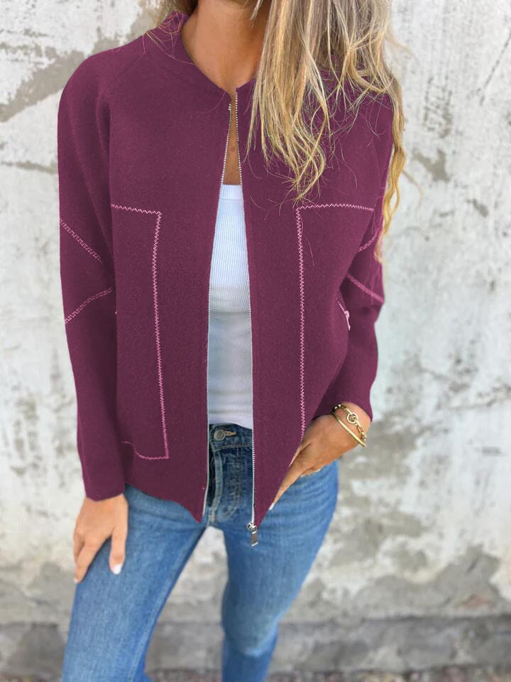 CASSIE - CASUAL ZIP VEST - Image 5