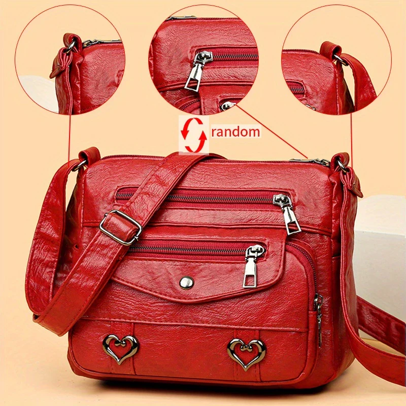 SWEETHEART CHARM™ — CHIC HEART CHARM CROSSBODY BAG FOR WOMEN - Image 13