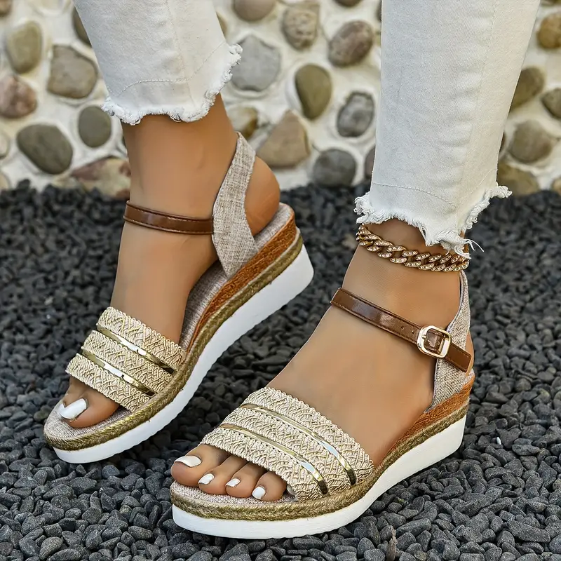 DROMANA™ WOMEN'S SOLID COLOR PLATFORM SANDALS - Image 5