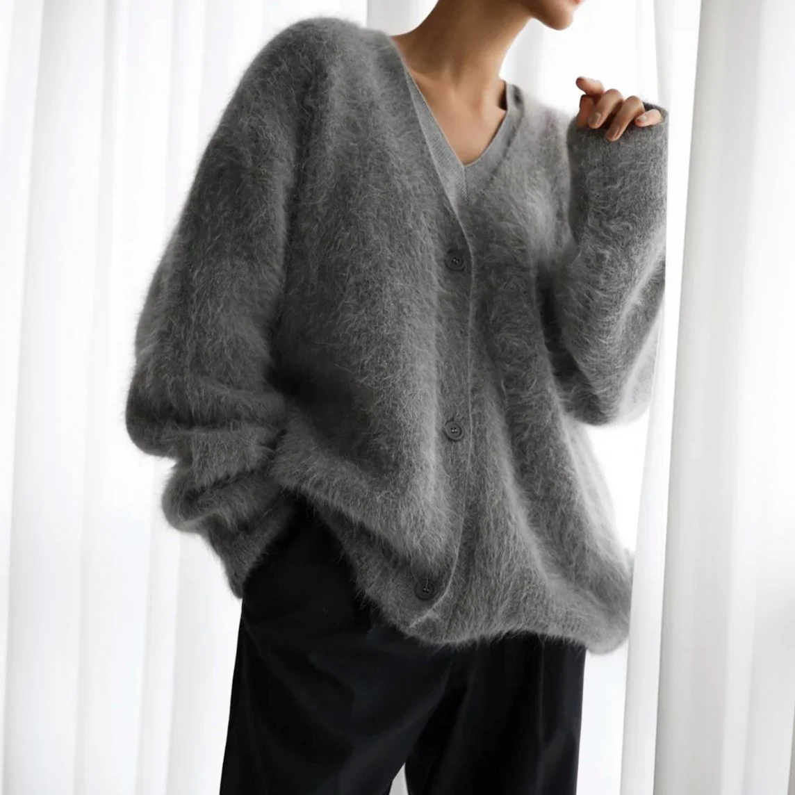 Eliza - Comfortable Fur Cardigan - Image 6