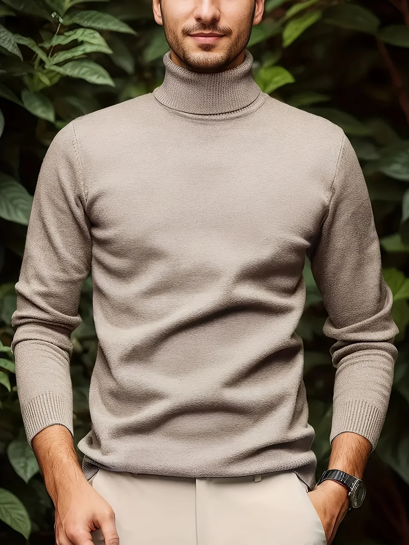 HARROW GLEN™ — MEN’S SOLID COLOR TURTLENECK KNIT SWEATER - Image 8