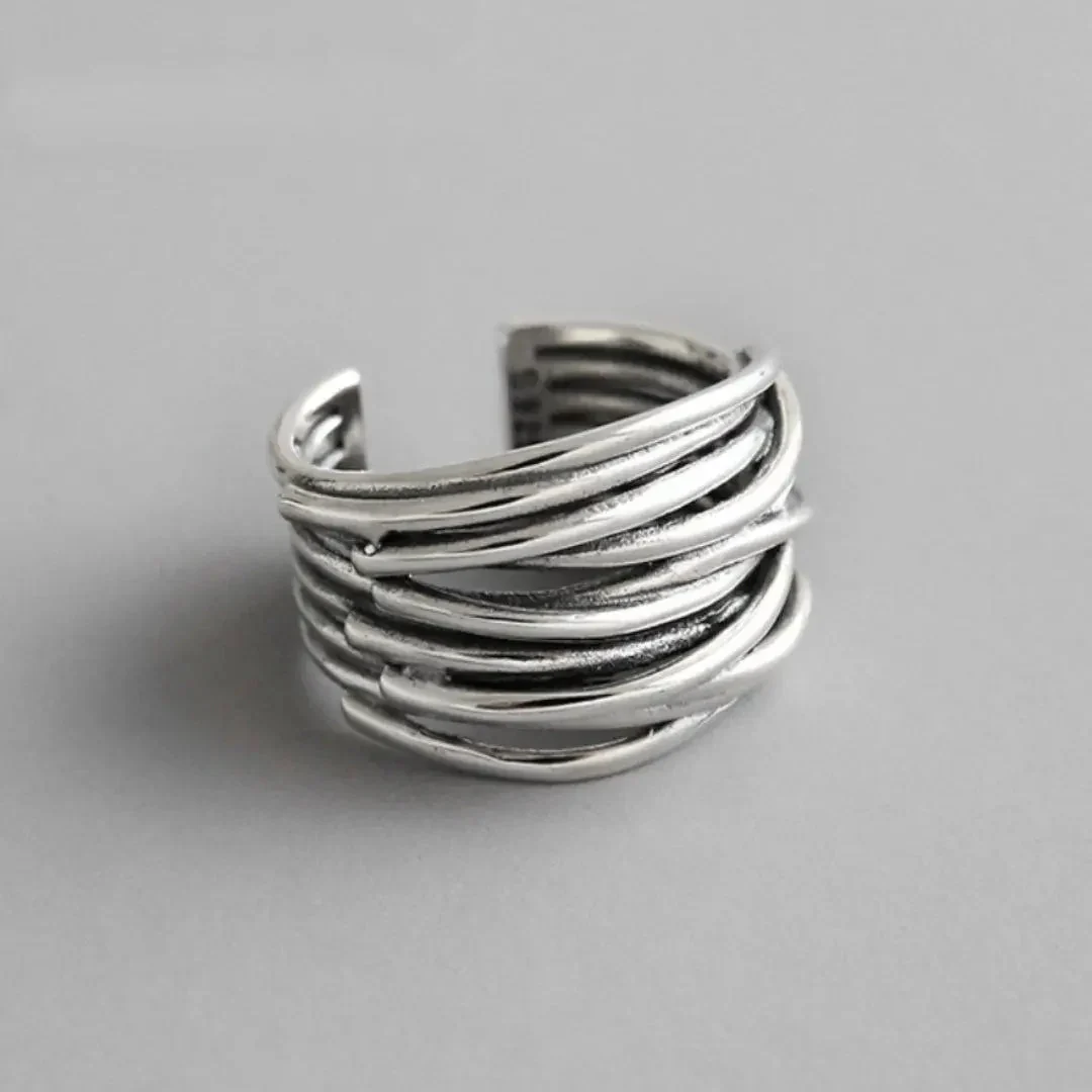 JALINTA™ SILVER LAYER RING - Image 4