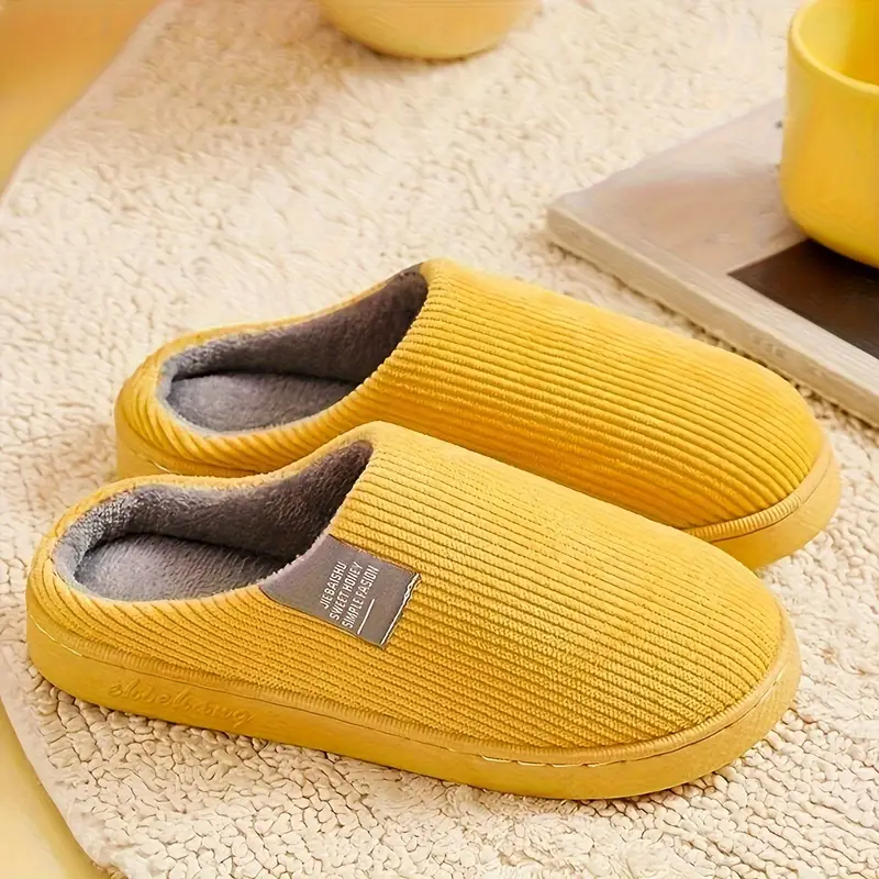 JENNIE™ CASUAL SOLID COLOR SOFT COZY HOUSE SLIPPERS - Image 10
