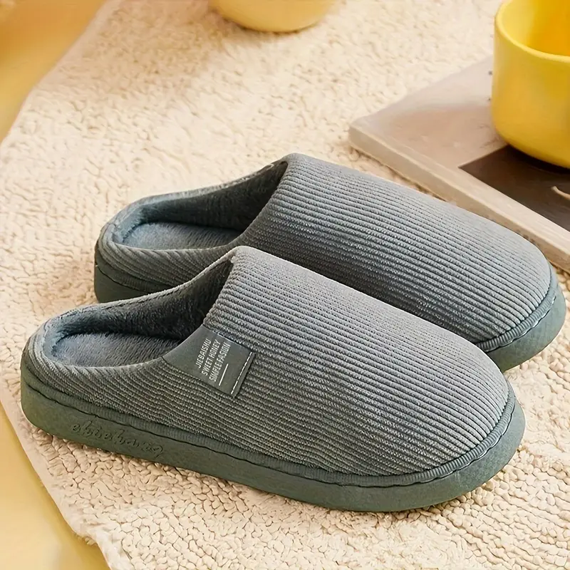JENNIE™ CASUAL SOLID COLOR SOFT COZY HOUSE SLIPPERS - Image 16