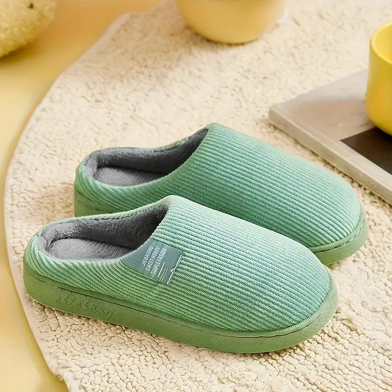 JENNIE™ CASUAL SOLID COLOR SOFT COZY HOUSE SLIPPERS - Image 7