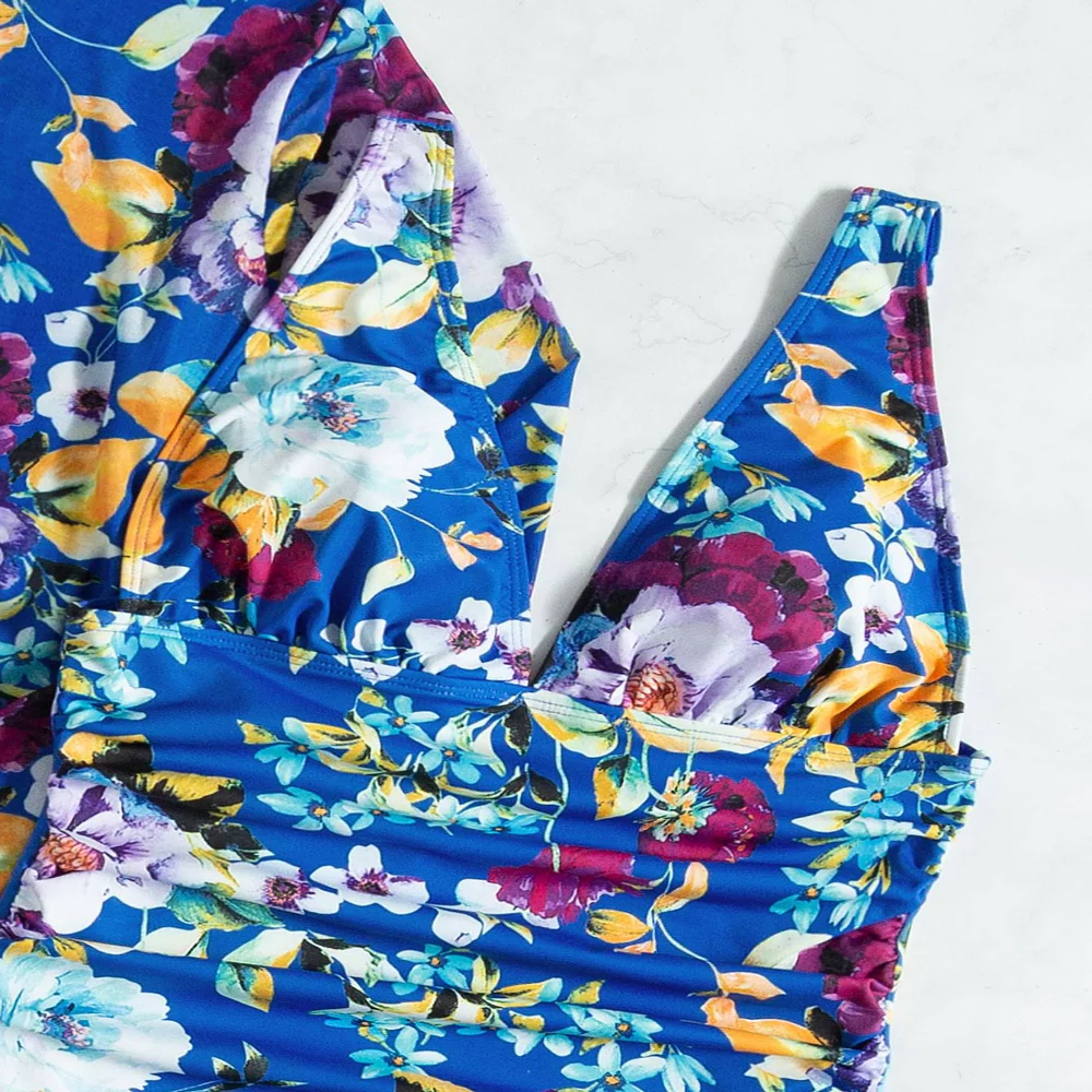 JINA™ ELEGANT 3-PIECE BLUE SUMMER SWIMSUIT - Image 4
