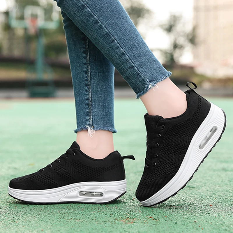 WOMEN'S AIR CUSHION KNIT ORTHOPEDIC SHOES - Image 8
