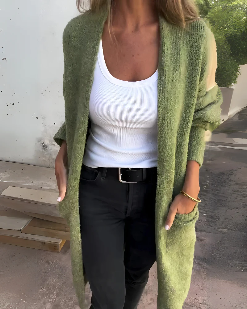 LAYANI™ – CASUAL KNIT CARDIGAN WITH POCKETS - Image 10