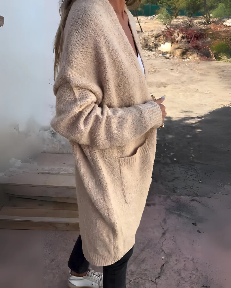 LAYANI™ – CASUAL KNIT CARDIGAN WITH POCKETS - Image 6