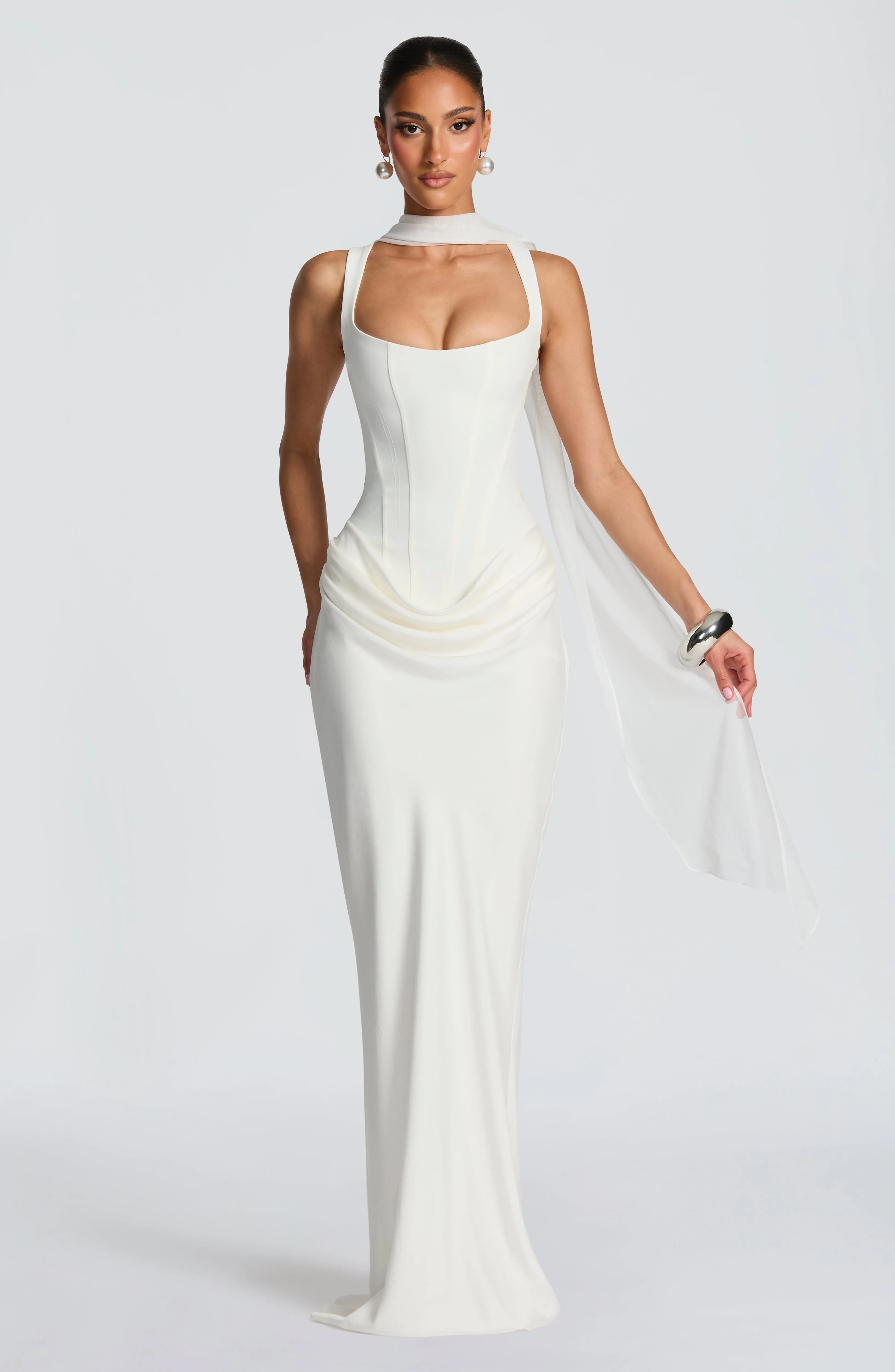LEONOR™ | MAXI DRESS WITH SQUARE NECKLINE - Image 12