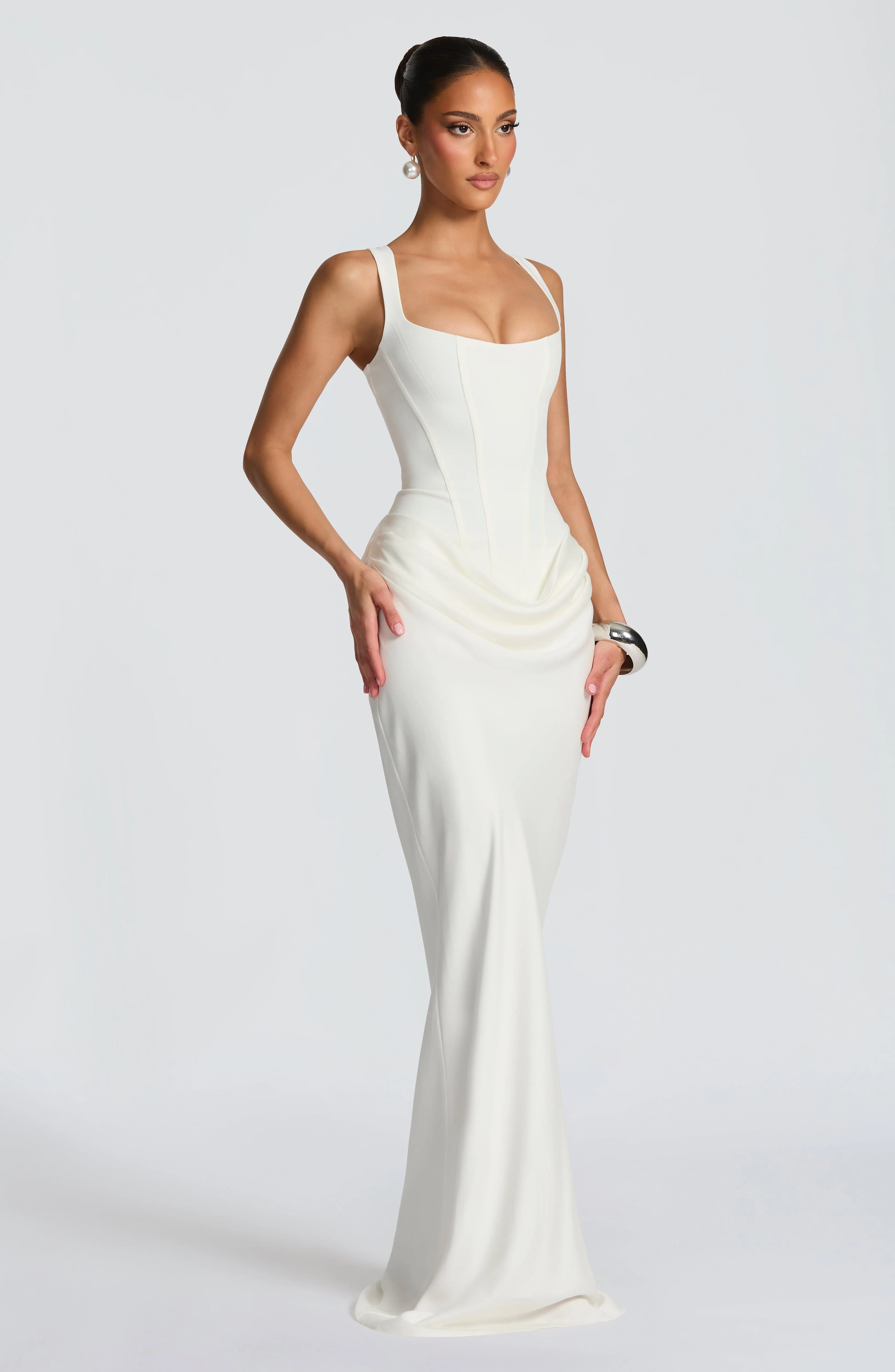 LEONOR™ | MAXI DRESS WITH SQUARE NECKLINE - Image 8