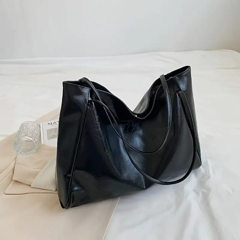 LILY™ RETRO SOLID COLOR TOTE BAG - Image 10