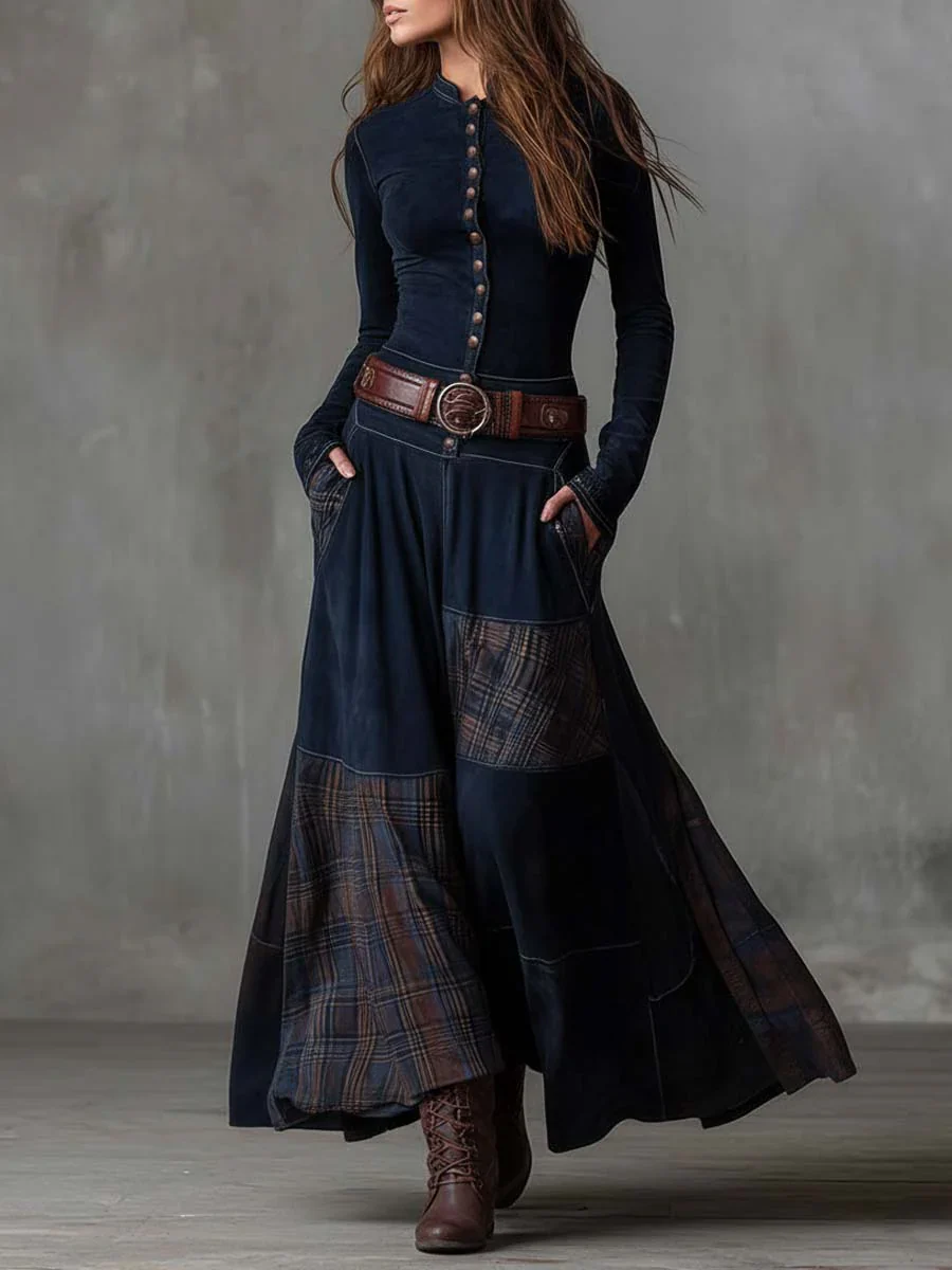 LILY™ | BELTED SUEDE MAXI DRESS - Image 5