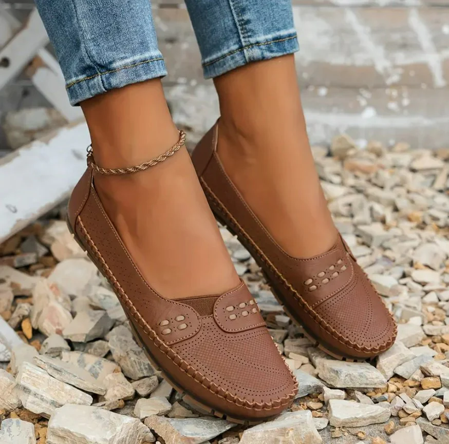 LORA™ VINTAGE COMFY SLIP-ON LOAFERS - Image 3