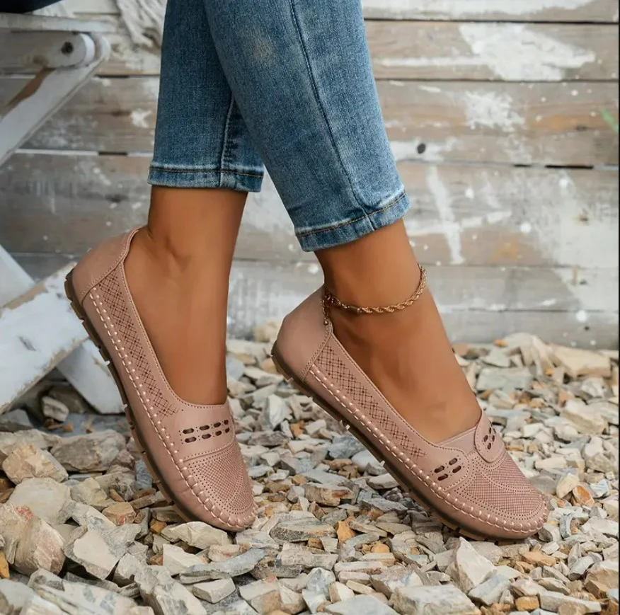 LORA™ VINTAGE COMFY SLIP-ON LOAFERS - Image 4
