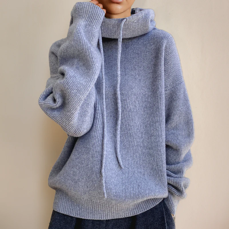 Lotte - Cowl Neck Hoodie - Image 4