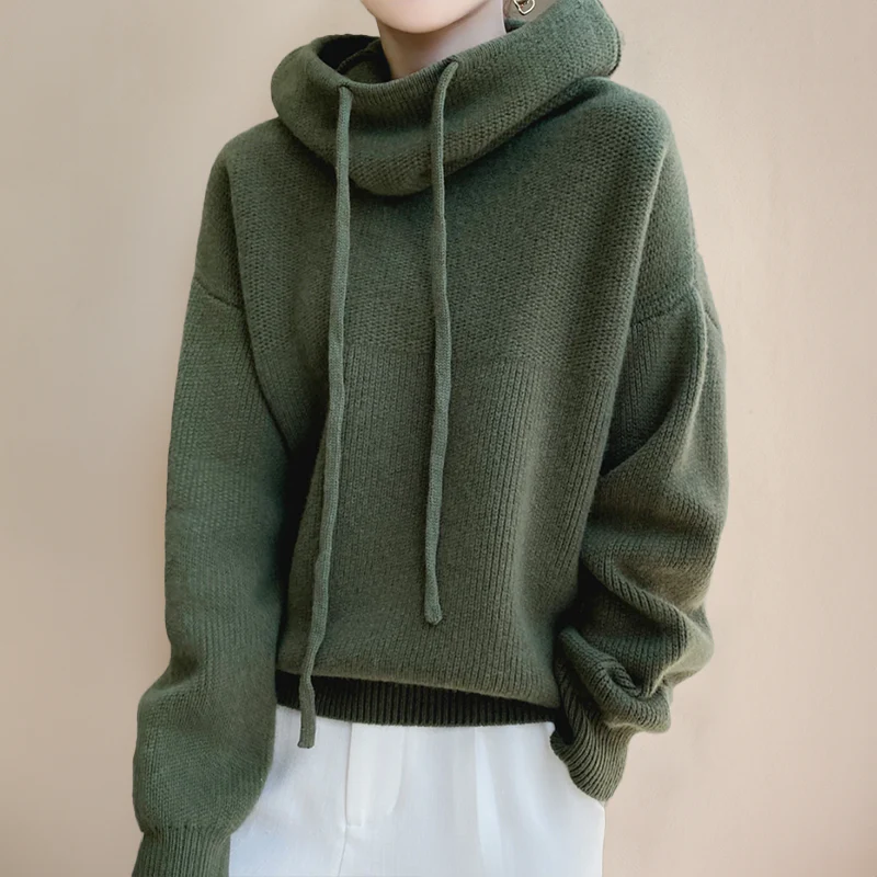 Lotte - Cowl Neck Hoodie - Image 5