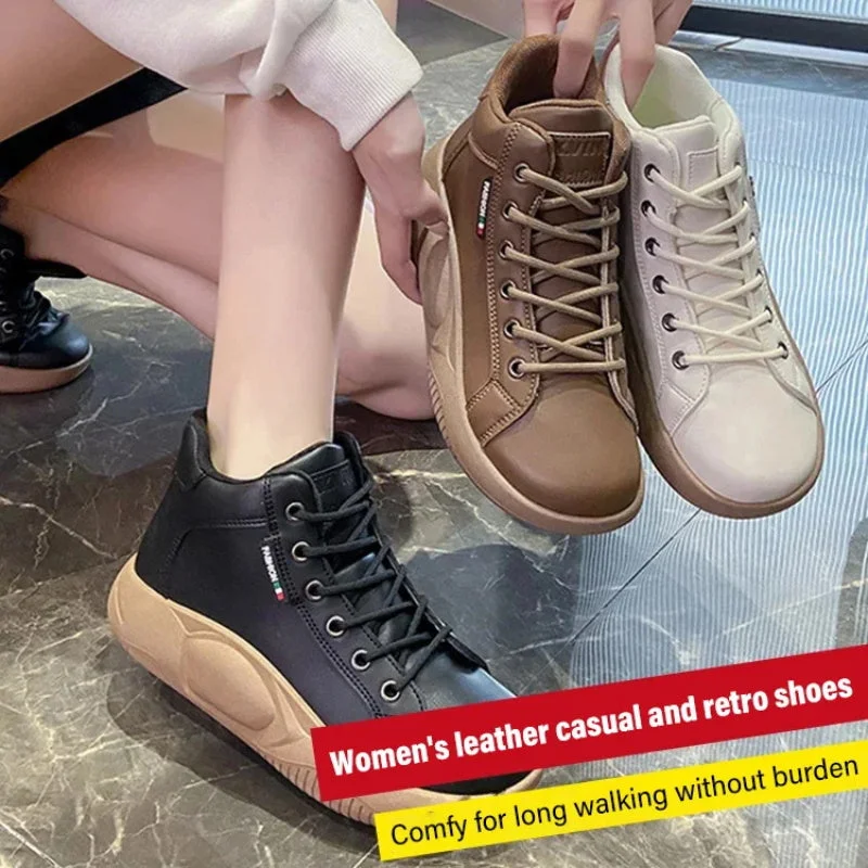 WOMEN'S PREMIUM HIGH TOP THICK SOLE BOOTS - 2026 AUS BEST SELLER - Image 4