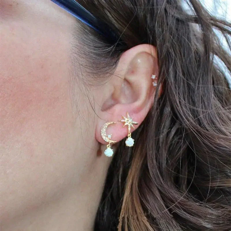 LUNAR GLOW OPAL EARRINGS - Image 5