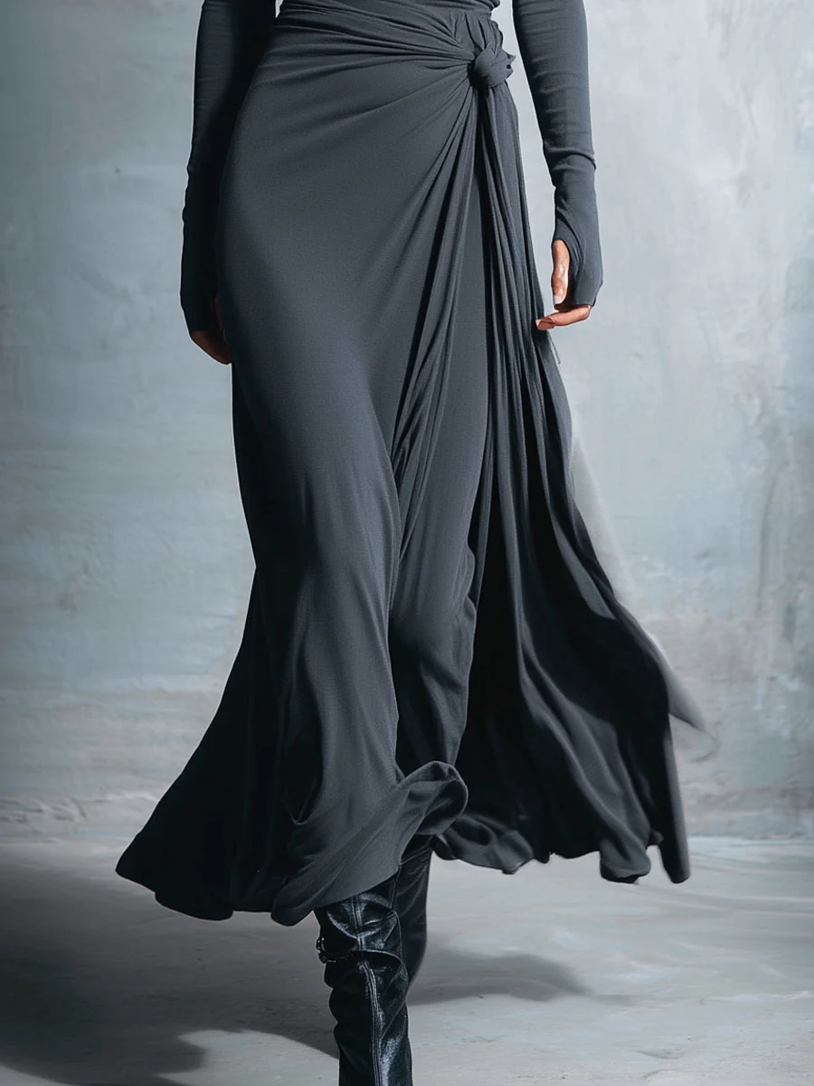NAIARA™ | MAXI DRESS WITH SIDE TIE - Image 8