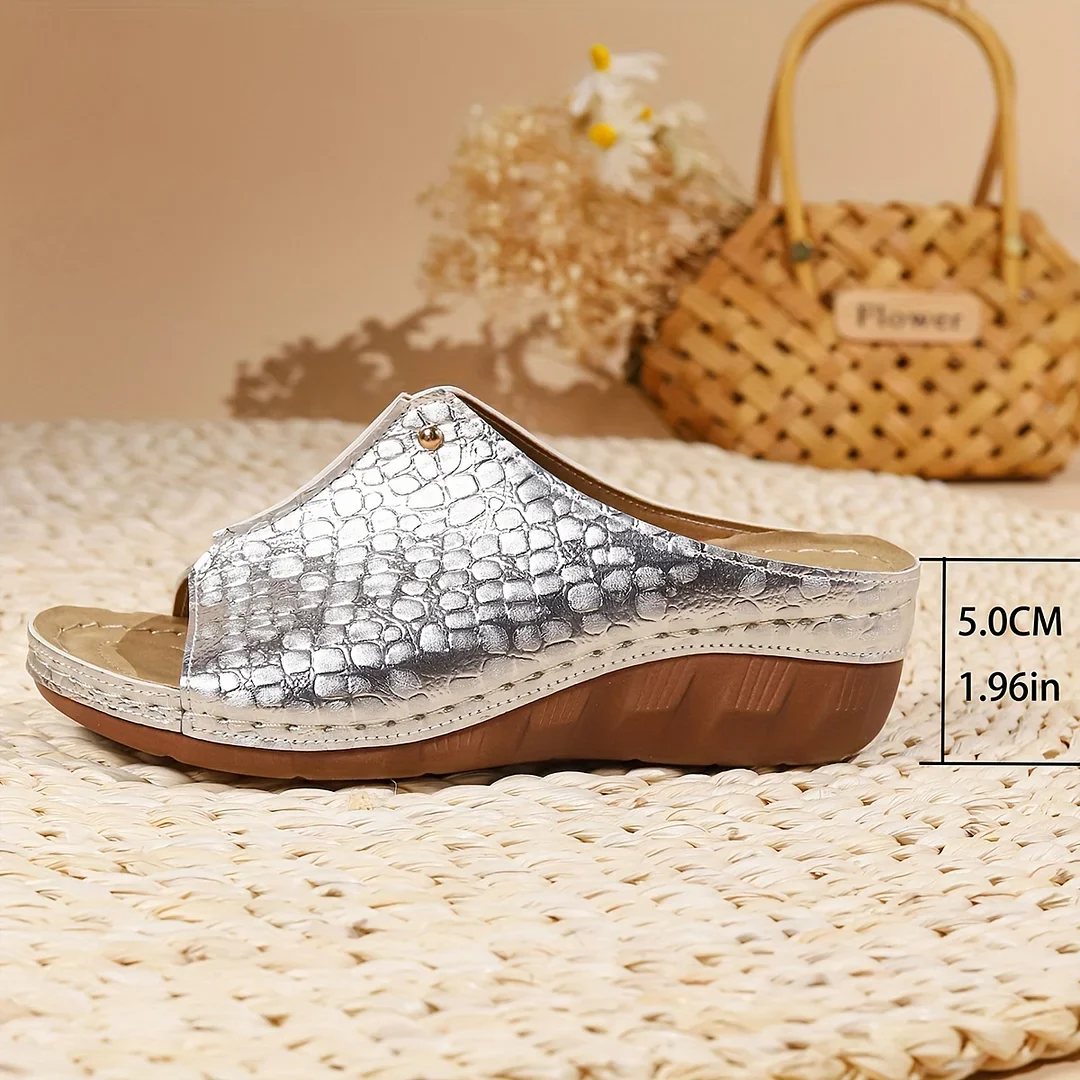 NAVYA™ SLIP ON ORTHOPEDIC SOFT SOLE SLIDE SANDALS - Image 10