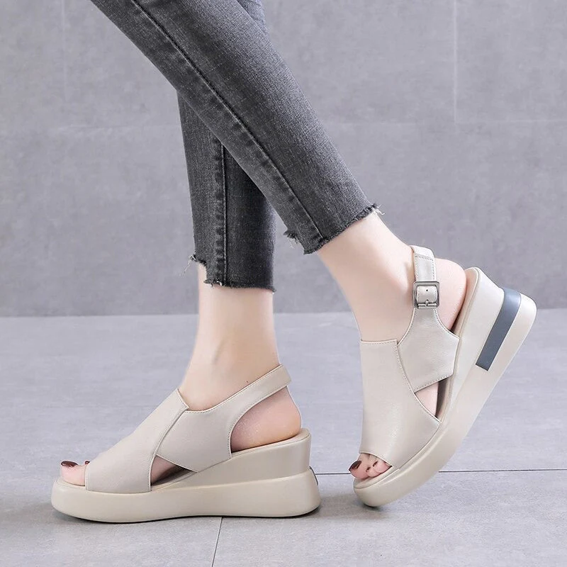 NICE CASUAL SANDALS WITH PLATFORM - Image 5