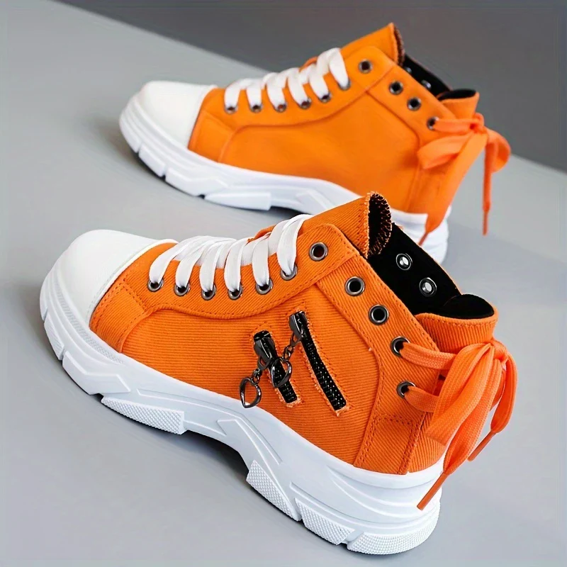 PAIGE⢠WOMEN'S HIGH-TOP CANVAS SNEAKERS - Image 4