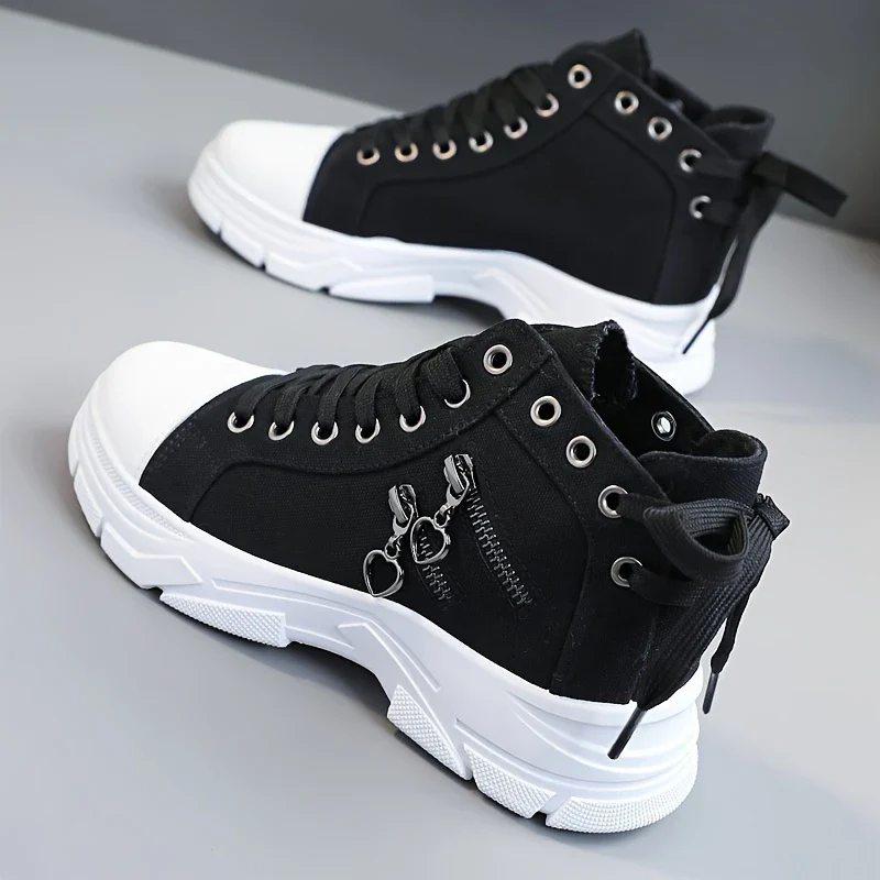 PAIGE⢠WOMEN'S HIGH-TOP CANVAS SNEAKERS - Image 6