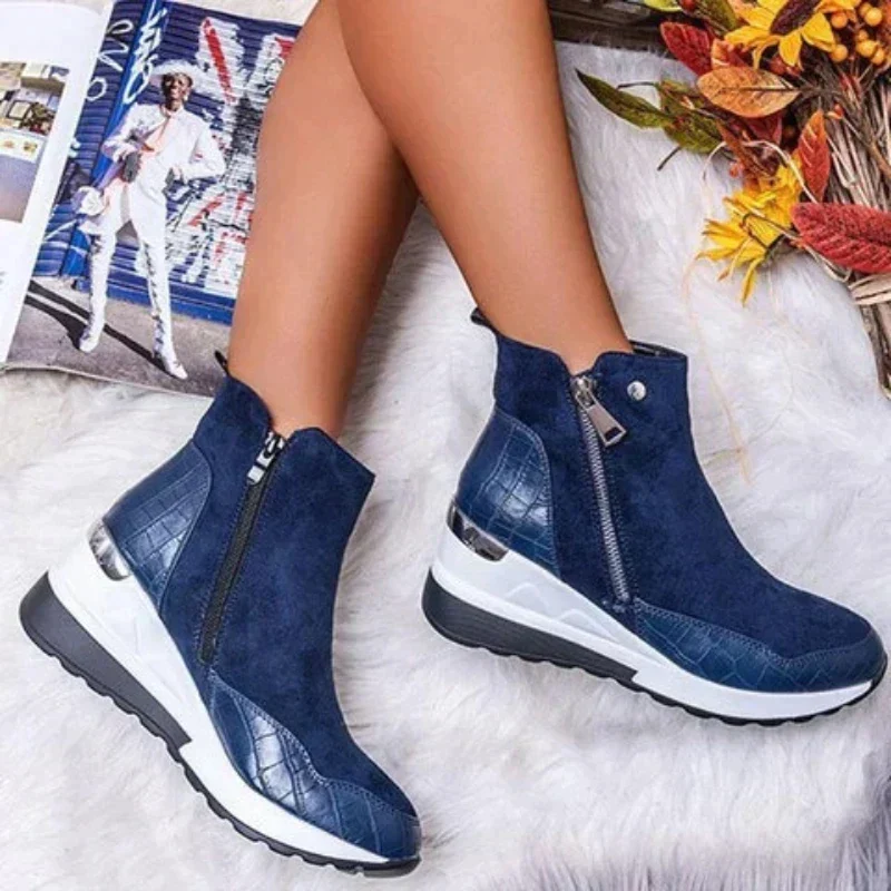 WOMEN'S WARM ZIPPER PLUSH SHOES - Image 3