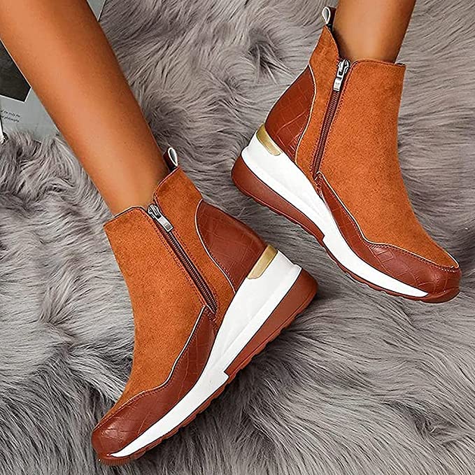 WOMEN'S WARM ZIPPER PLUSH SHOES - Image 5