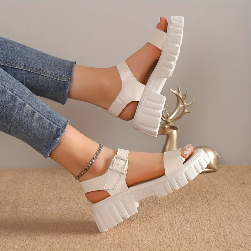 PRAHRAN™ WOMEN'S PLATFORM ANKLE STRAP SANDALS - Image 8