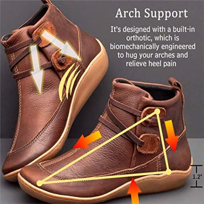 PREMIUM | SOFT UNISEX ORTHO VEGAN LEATHER BOOTS - Buy 1 Get 1 - Image 8