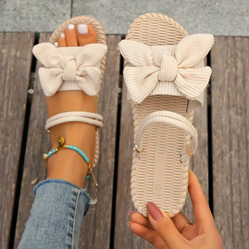 QUAIRADING™ WOMEN'S BOWKNOT DECOR SLIDE SANDALS - Image 12