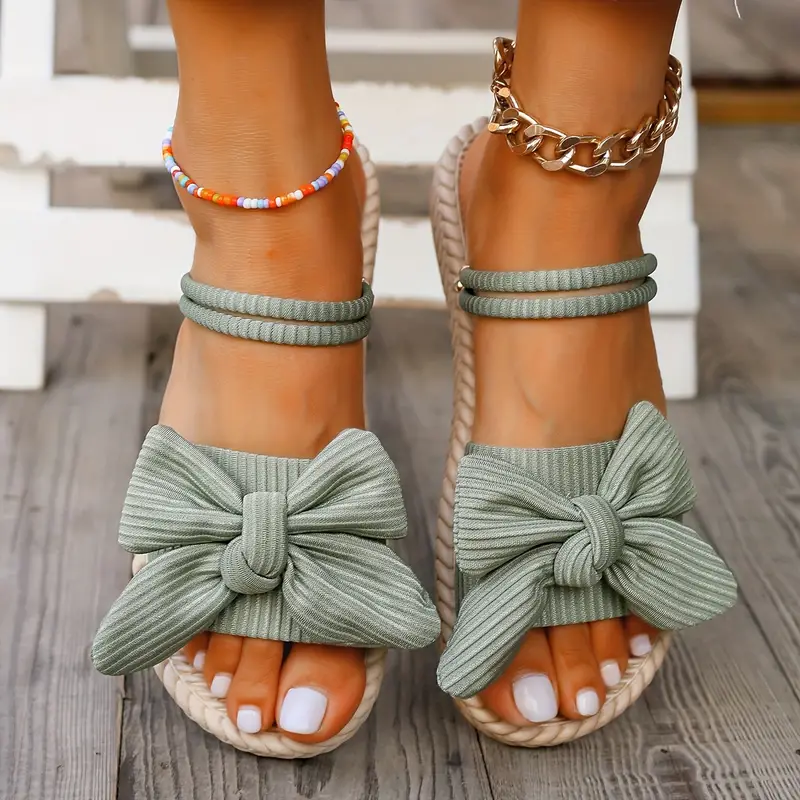 QUAIRADING™ WOMEN'S BOWKNOT DECOR SLIDE SANDALS - Image 17