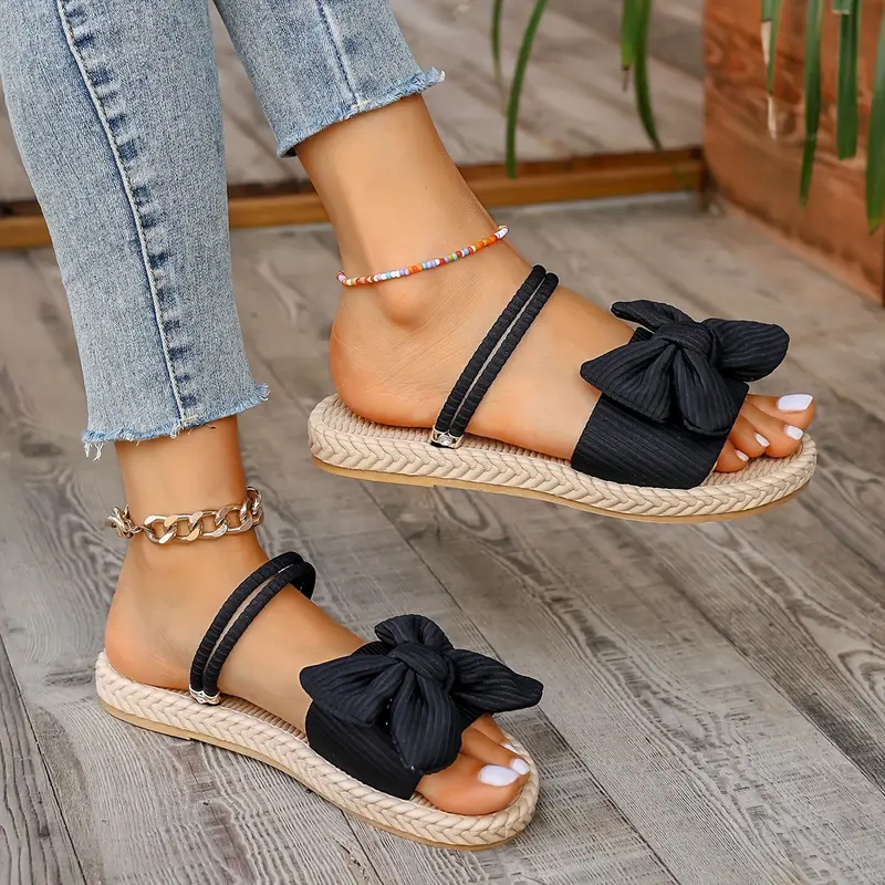 QUAIRADING™ WOMEN'S BOWKNOT DECOR SLIDE SANDALS - Image 22
