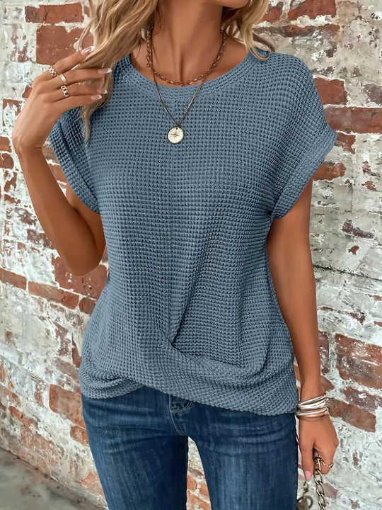 SAVANNAH™ | ELEGANT BLOUSE WITH CREW NECK - Image 5