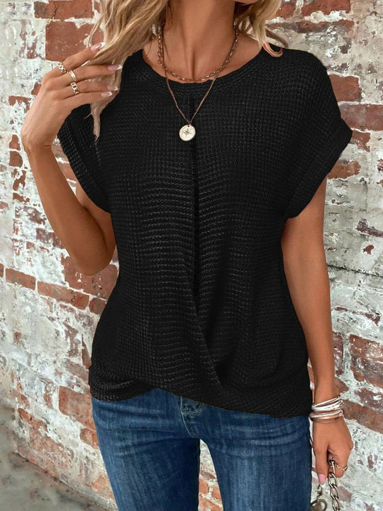 SAVANNAH™ | ELEGANT BLOUSE WITH CREW NECK - Image 8