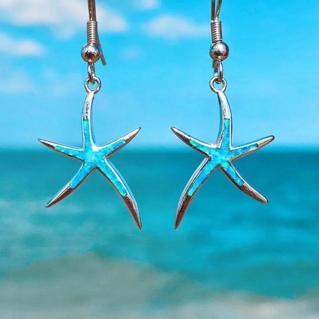 OCEAN STAR OPAL EARRINGS - Image 3